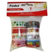 Foska Colorful Lovely Adhesive Cartoon DIY Washi Tape image