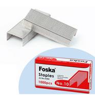 Foska High Quality No. 10 Staples For Office - 1000 Pcs image