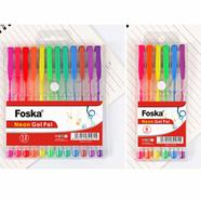 Foska Neon Gel Ink Pen 12 pes set image