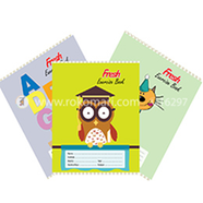 Fresh Math Plain Khata (Kids Standard) - Stapler Binding - 124 Page (12 Pcs Set - Any Design)