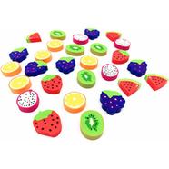 Fruits Shape Erasers - 7pcs image