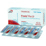 Frusin Plus 20 mg, 50 mg Tablet 10's Strip image