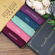 Full Coverage Plain Hijab Combo Set - Diamond Georgette | Multicolor image