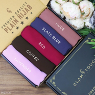 Full Coverage Plain Hijab Combo Set - Diamond Georgette | Multicolor image