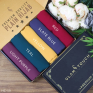 Full Coverage Plain Hijab Combo Set - Diamond Georgette | Multicolor image