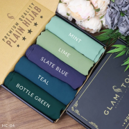 Full Coverage Plain Hijab Combo Set - Diamond Georgette | image