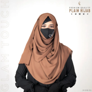 Full Coverage Plain Hijab - Diamond Georgette image