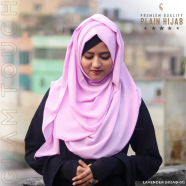 Glam Touch RTFull Coverage Plain Hijab - Diamond Georgette image