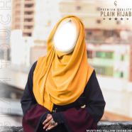 Glam Touch Full Coverage Plain Hijab - Diamond Georgette image