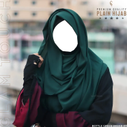 Glam Touch Full Coverage Plain Hijab - Diamond Georgette image