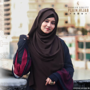 Full Coverage Plain Hijab - Diamond Georgette image