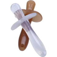 Full Silicone Baby Hand Brush Silica Gel Teether For Baby Children'S Silica Gel Toothbrush Safe Silicone Brush Soft Bristled / Teether CN-1PCS image