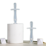 Full Silicone Baby Hand Toothbrush Grinding Device - 1 Pcs image