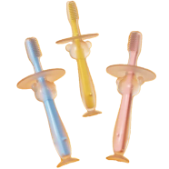 Full Silicone Soft-Bristled Baby Training Toothbrush and Teether - 1pc icon