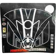 Full Tank Pad Set For Suzuki Monotone, Gixxer, SF (New Version) Pure Black And Attractive Look Indonesian image