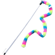 Funny Cat Stick Crisp Bell Rainbow Caterpillar Kitten Interactive Teaser image