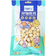 Funny U Pet Snack For Dog And Cat Goat Milk Tablet Ball Shape 100 gm image
