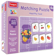 Funskool Matching Puzzle Healthy Food 4Plus (9556200) image