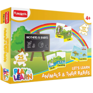 Funskool PAndL Animals And their Babies Puzzle image