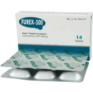 Furex 500 mg Tablet–7's Strip icon