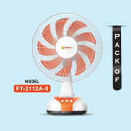 Future FT-2112A-9 Rechargeable Table Fan - 12 Inch image