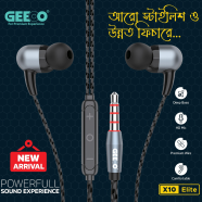 Geo X10 Elite Stylish and Powerful Sound Earphone image