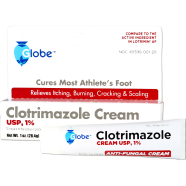 GLOBE Clotrimazole Cream Usp 1 percent Antifungal Cream 33gm - X0044VUW2X image