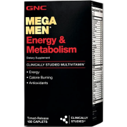 GNC Mega Men Energy and Metabolism Multivitamins 180 Tablets - 48107173937 image