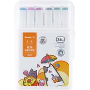 GUANGBO Markers Sets 36 Colors Sketching Markers Double Head Alco. Based Felt Tip Pen Art School Supplies Drawing Set For Artists image