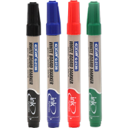 GXIN White Board Marker Refillable - 4 Pcs Multicolor Ink image
