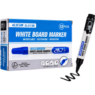 GXIN White Board Marker Refillable Black Ink- 12 Pc - G-213B