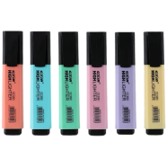 GXin fluorescent Pastel 6 Color Stationery Set Multi Color Mini Highlight Pen For Kids