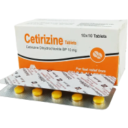G-Cetirizine 10 mg - 10's Strip Tablet image