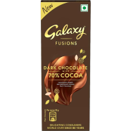 Galaxy Fusions Dark Chocolate Bar With 70 Percent Cocoa (Pouch) 56gm image