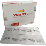 Galvus Met 50 mg, 850 mg Tablet 10's Strip image