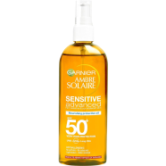 Garnier Ambre Solaire Sensitive Advanced Nourishing Protection Oil SPF 50 Plus – 150ml image