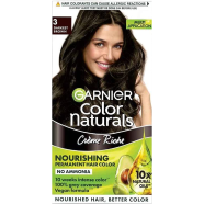 Garnier Color Naturals 3 Darkest Brown 70ml Plus 60g image