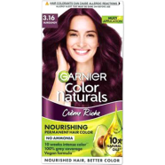 Garnier Color Naturals Creme Riche Nourishing Permanent Hair Color - 3.16 Burgundy 35ml 30g image