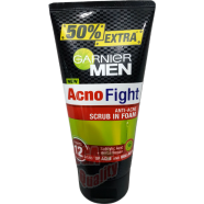 Garnier Men Face Wash Acno Fight Scrub In Foam 150gm image