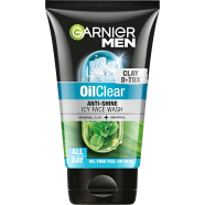 Garnier Men Oil Clear Clay D-Tox Deep Cleansing Icy Face Wash 100 gm image