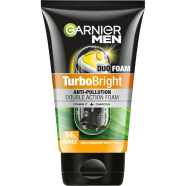 Garnier Men Turbo Bright Anti Pollution Double Action Face Wash 100 gm image