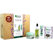Garnier Organic Rejuvenating Lavandin Trio Anti-Age Day Care Cream 50ml and Smooth and Glow Facial Oil 30ml and Anti-Age Eye Cream 15ml Gift Set image