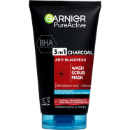 Garnier Pure Active BHA 3in1 Carbone Detergente Scrub 150ml image