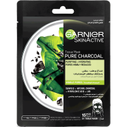 Garnier Pure Charcoal Black Tissue Mask – 28gm image