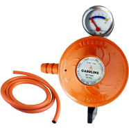Gasoline LPG 22mm Gas Regulator with Meter And 6Feet LPG Hose Pipe (2Pcs Set) image