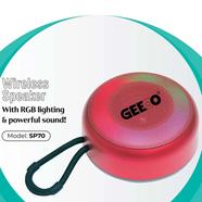 Geeoo SP70 Portable Bluetooth Speaker with RGB Lighting And Powerful Sound image