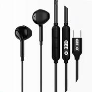 Geeoo TC-555 Type-C Half In-Ear Wired Earphone Black image
