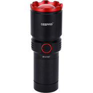 Geepas GFL51067 Rechargeable Zoomable LED Flashlight and Torch Light with Power Bank image