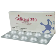 Geficent 250 mg Tablet 10'S Strip image