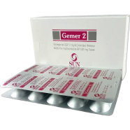 Gemer 2 mg 500 mg Tablet 10's Strip image
